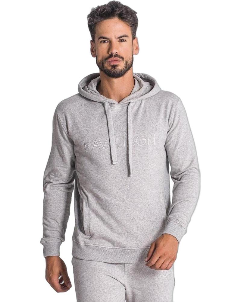 SUDADERA CON CAPUCHA MELANGE GRIS GIANNI KAVANAGH