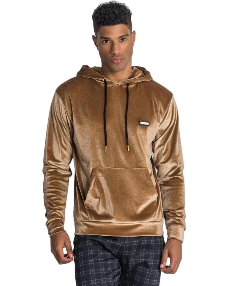 SUDADERA CON CAPUCHA GIANNI KAVANAGH BRIVIDI DE TERCIOPELO DORADO