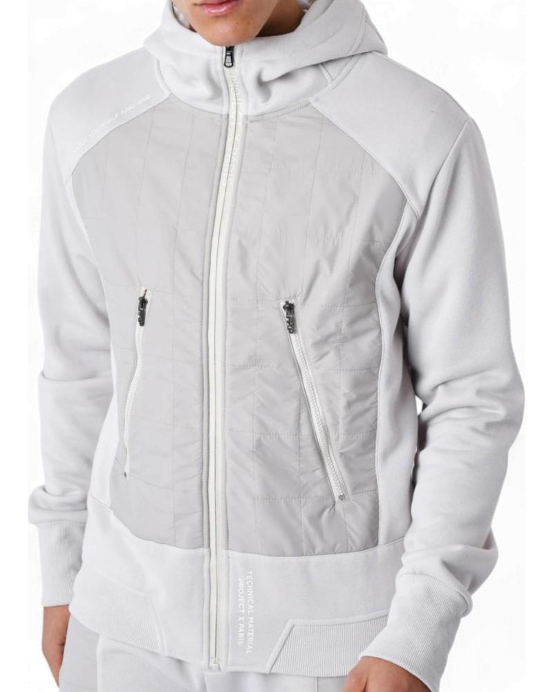 SUDADERA CON CAPUCHA PROJECT X PARIS CON APLICACIÓN ACOLCHADA GRIS