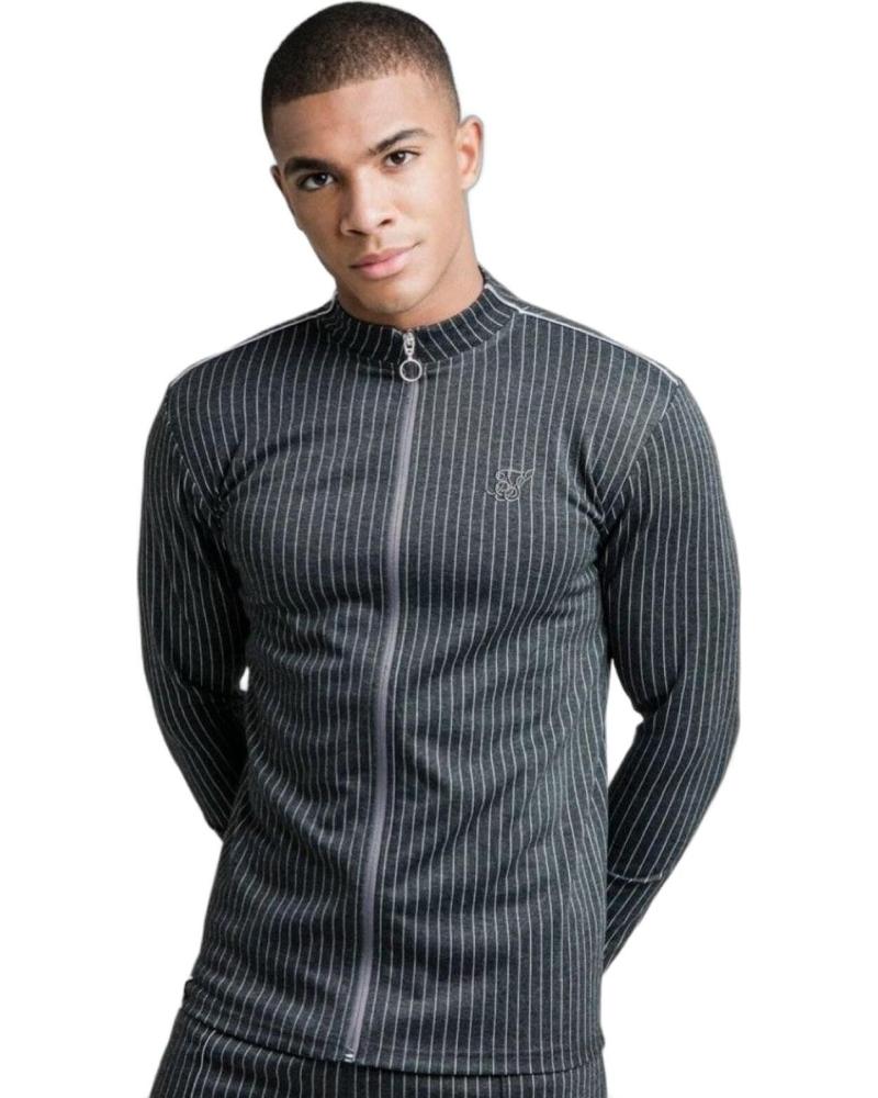 SUDADERA SIKSILK SMART ESSENTIALS FULL ZIP GRIS