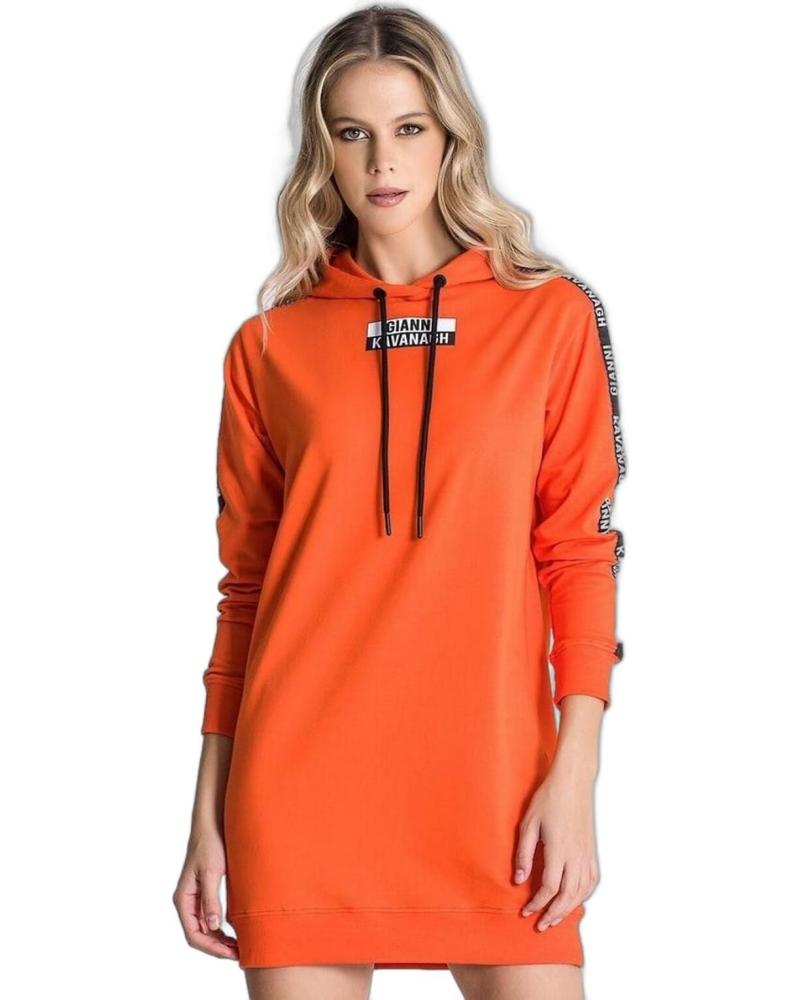 VESTIDO CON CAPUCHA GIANNI KAVANAGH STATEMENT NARANJA
