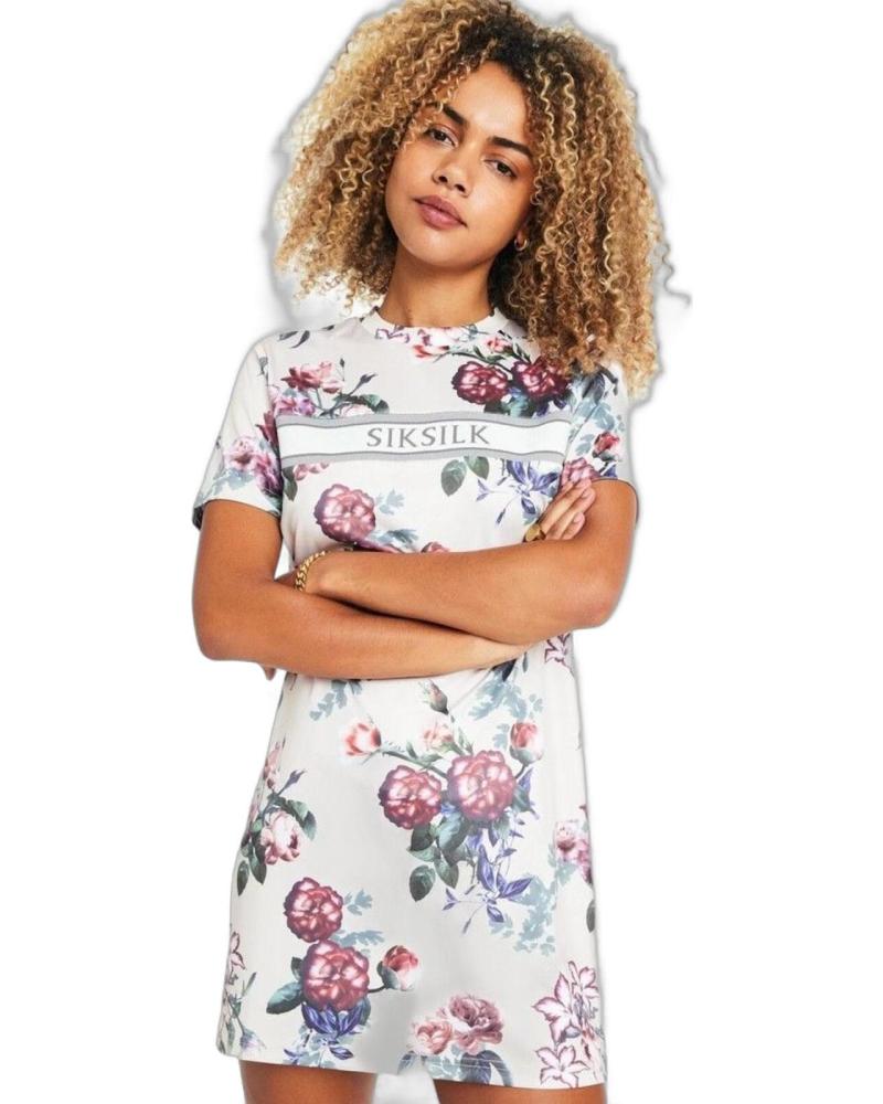 SIKSILK VESTIDO ELEVATE BLANCO