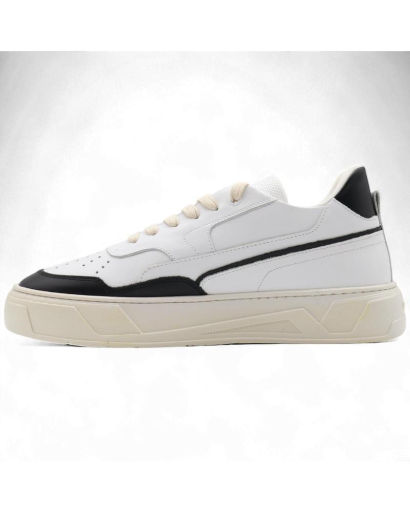 ANTONY MORATO ZAPATILLAS ATEMPORAL BLANCAS CON DETALLES DE PIEL NEGRA