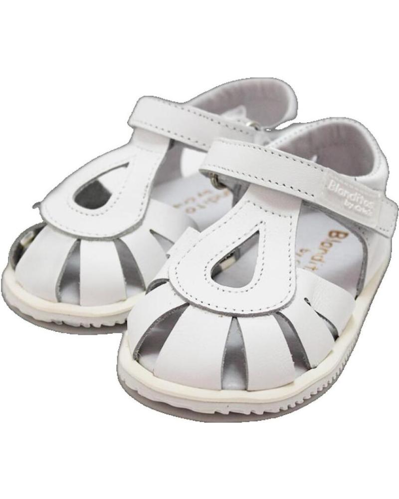 SANDALIA BLANDITOS BY CRIOS MODELO GOTA BLANCA BLANCO