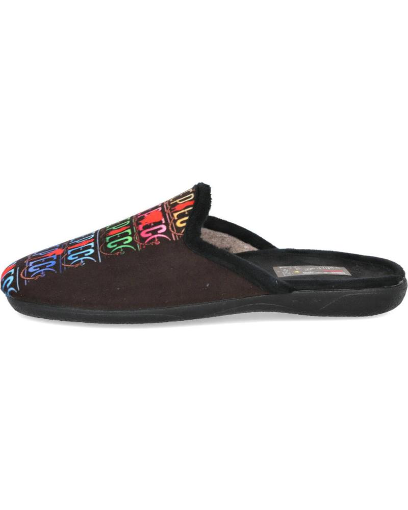 BUBBLE BOBBLE ANDREA RUIZ ZAPATILLAS DE CASA 60-39 NEGRO NEGRO