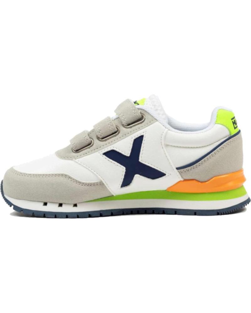 ZAPATILLAS MUNICH DASH KID VCO 1695166 BLANCAS CON VELCRO BLANCO