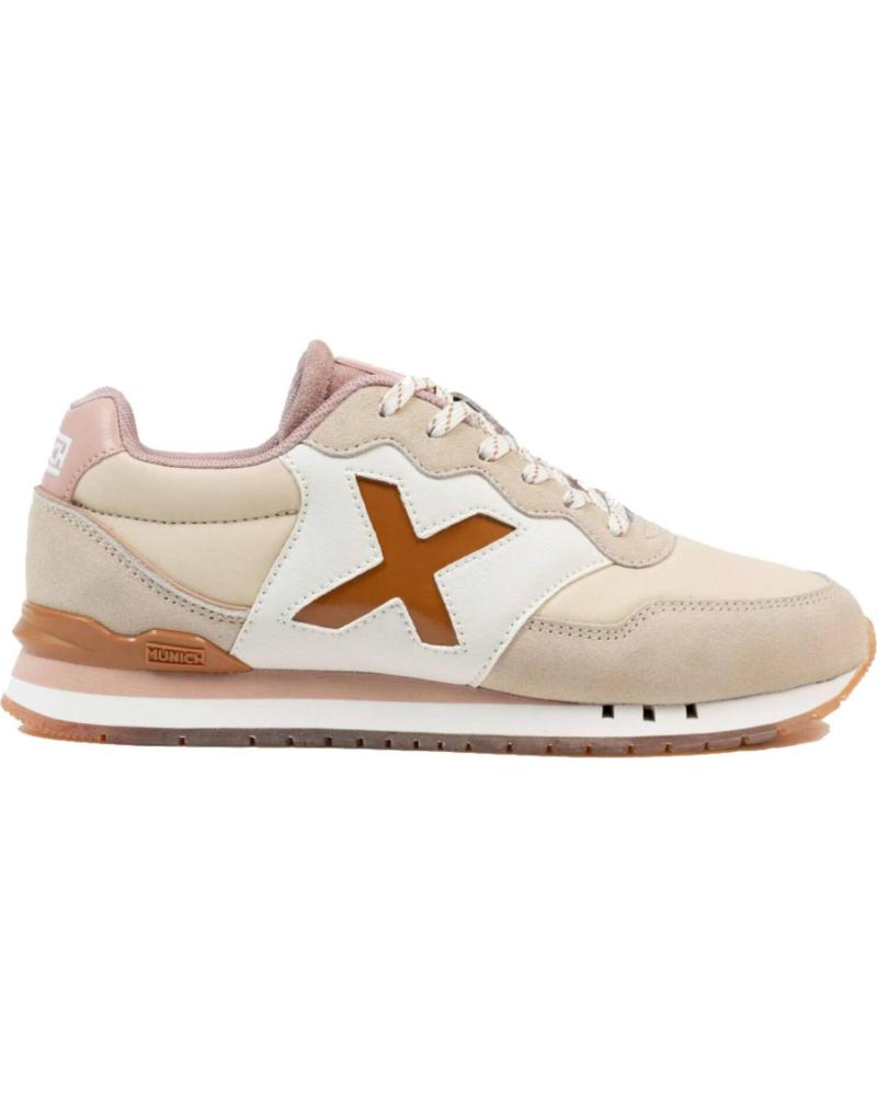 ZAPATILLAS MUNICH DASH 268 MUJER BEIGE BLANCO