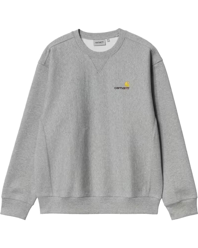 SUDADERA CARHARTT WIP AMERICAN SCRIPT SWEAT - GREY HEATHER NAN