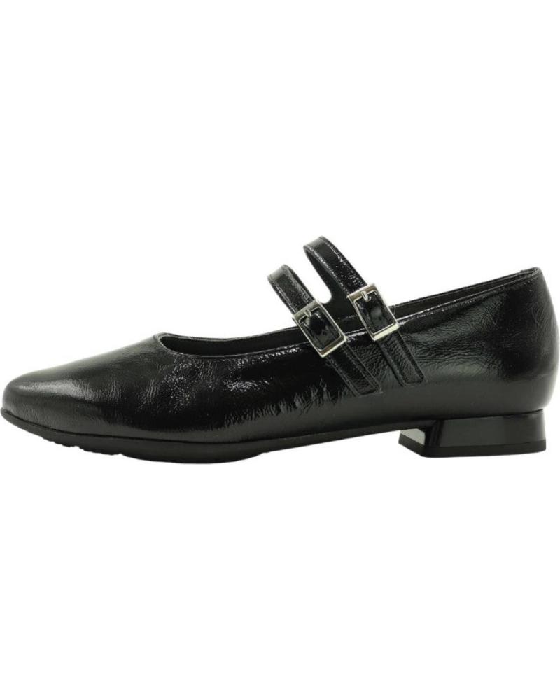 PITILLOS MERCEDITAS DE PIEL MODELO 10840 - NEGRO NEGRO