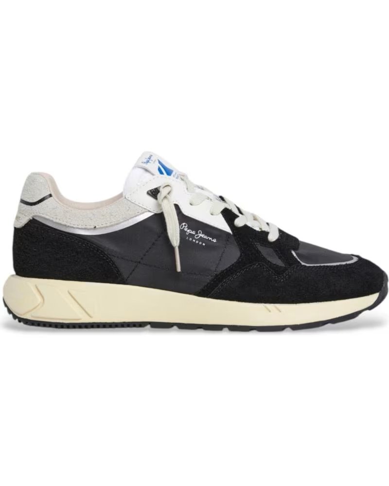 Pepe Jeans Zapatillas Marlon Divided M PMS60036 para Hombre Negro