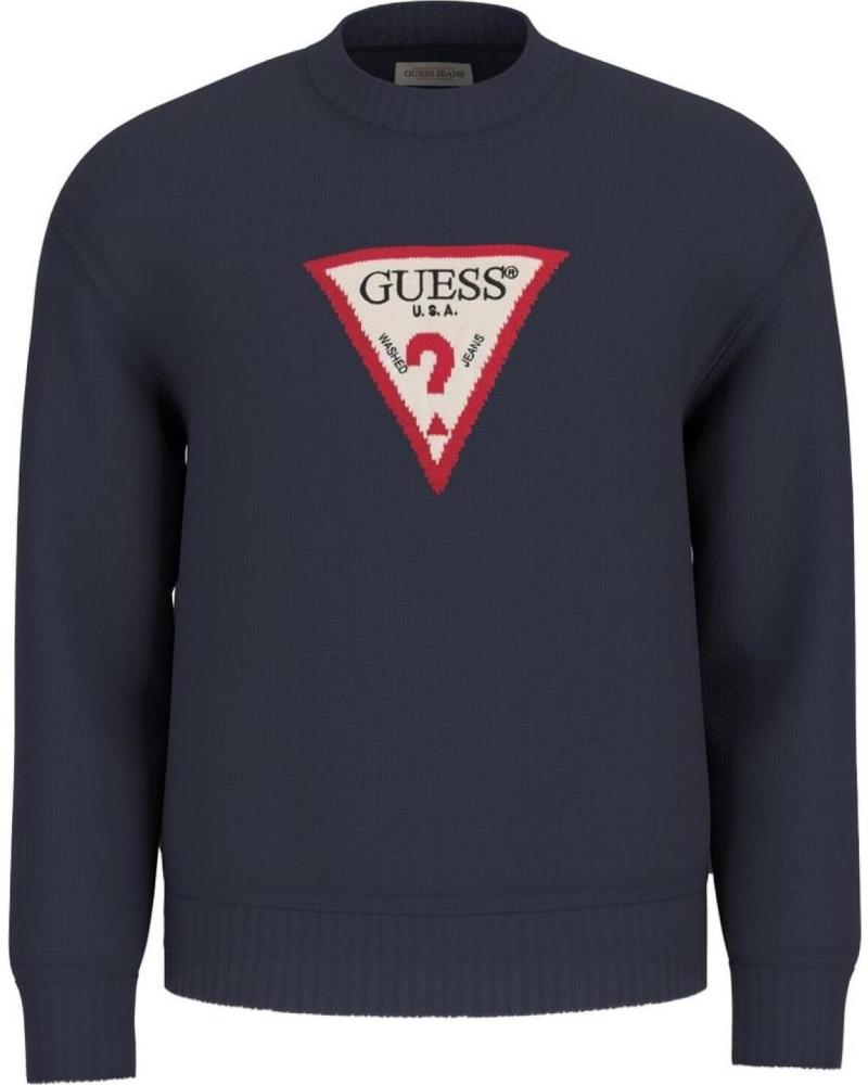 GUESS JEANS JERSEY GUESS JEANS LOGO TRIANGULAR AZUL