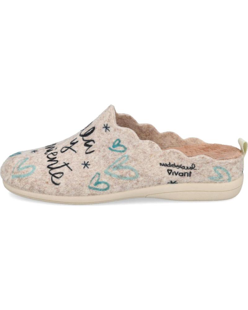 ZAPATILLAS DE CASA VIVANT V-IL-C2520-16FIBG BEIGE BEIGE