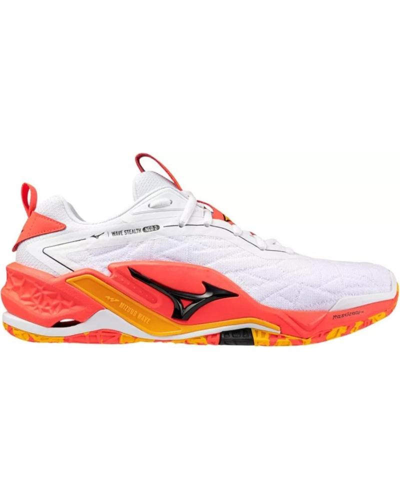 MIZUNO ZAPATILLAS WAVE STEALTH NEO 2 BLANCO-NARANJA AZUL