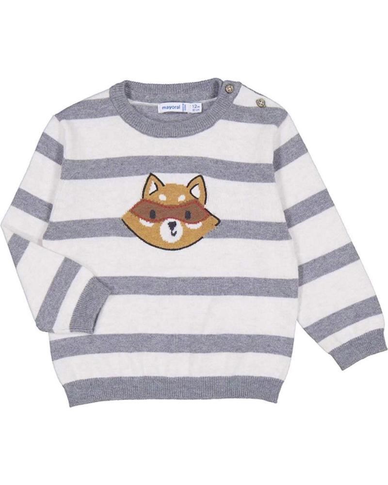 MAYORAL JERSEY RAYAS CON APLICACIÓN ZORRO NIÑO 2327 GRIS GRIS