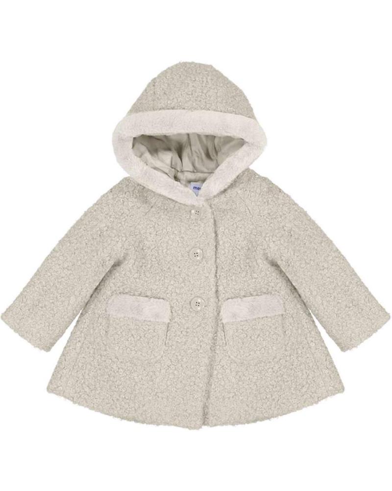 MAYORAL ABRIGO CON CAPUCHA EFECTO BORREGUITO NIÑA 2416 BEIGE BEIGE