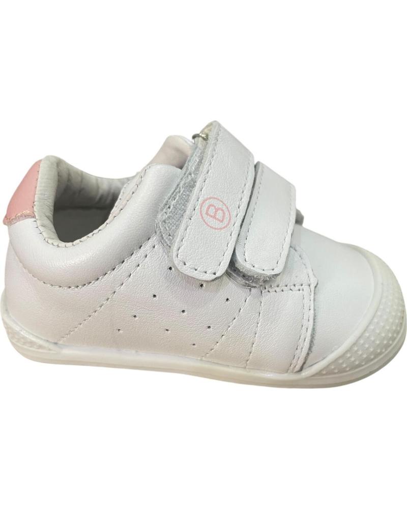 ZAPATILLAS RESPETUOSAS BUBBLE BOBBLE BLANCAS CON ROSA C844 ROSA