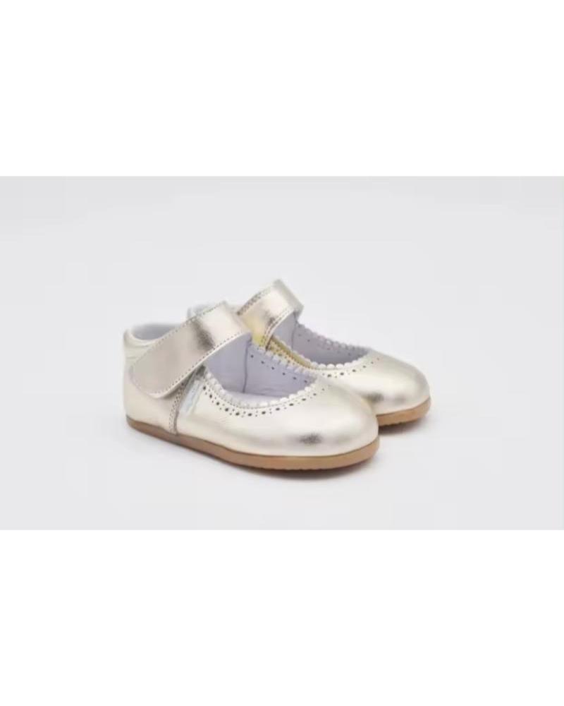 ANGELITOS MERCEDITAS PEPITO CHAROL PIEL MODELO 541 PLATEADO PLATEADO