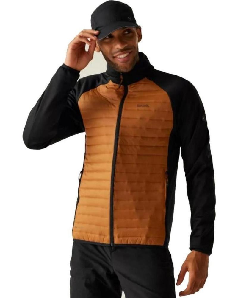 REGATTA CHAQUETA CLUMBERL HYBRID MARRON RMN312-ZLK NEGRO MARRON
