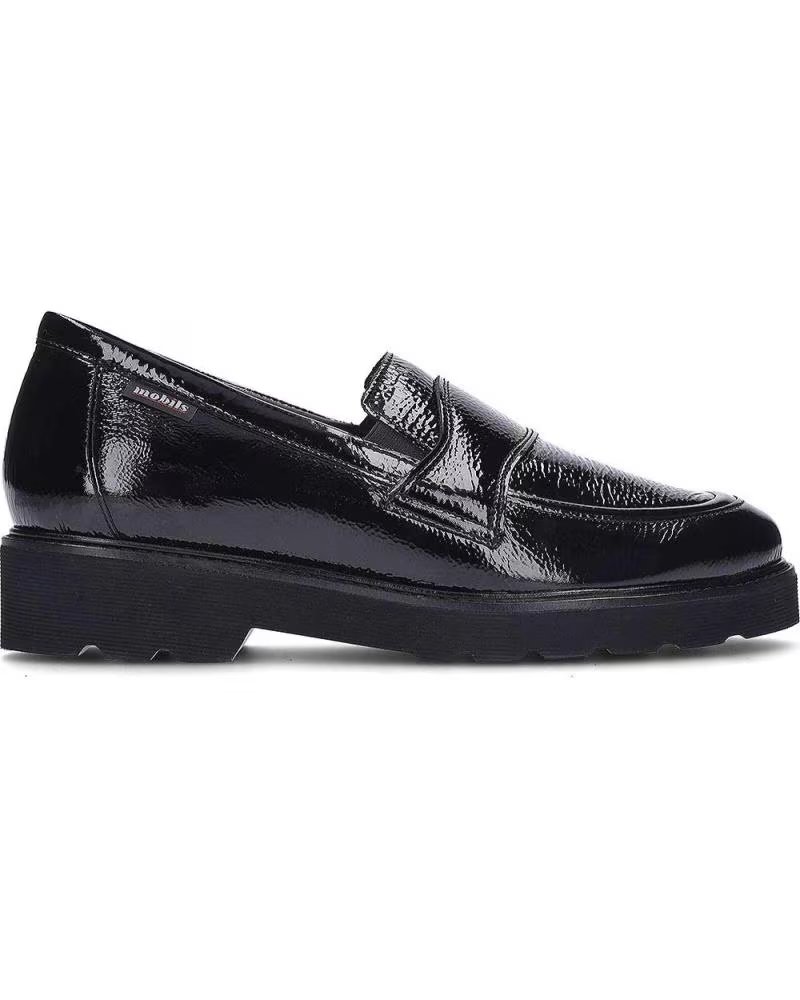 Mocasín Mephisto Ocea Charol Negro Black