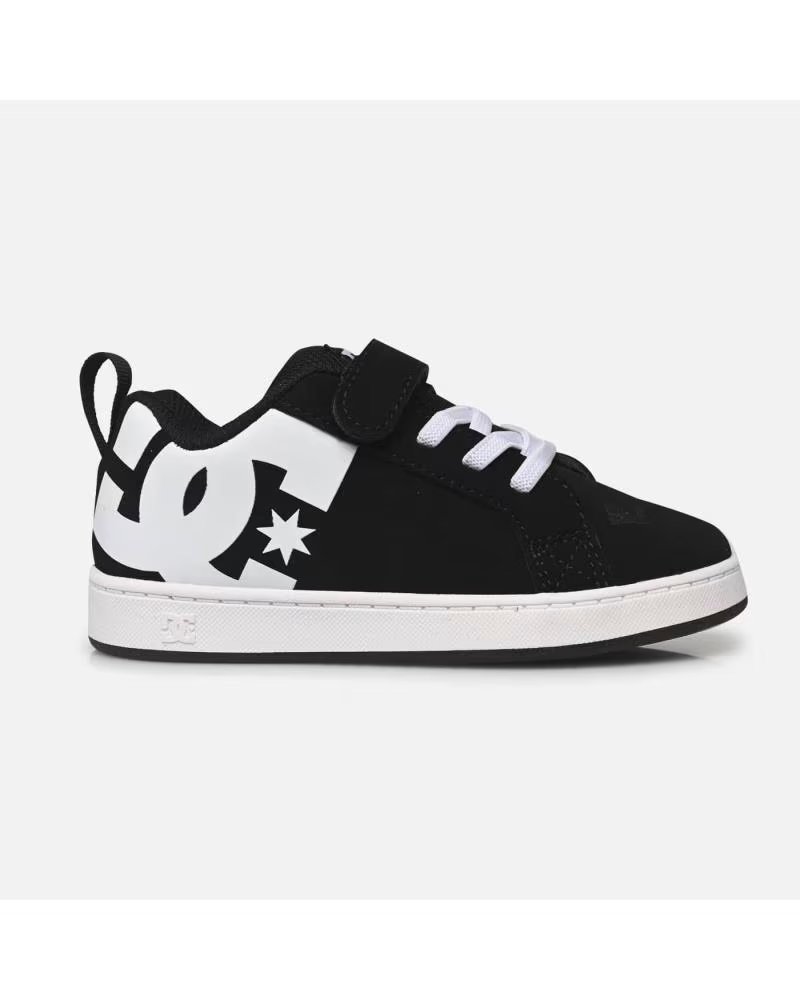 Dc Shoes Zapatillas Ninos Dc Court Graffik Elastic Black White