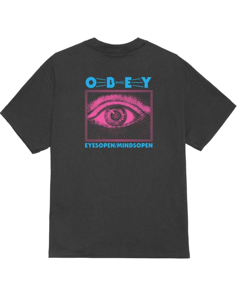 CAMISETA OBEY EYES OPEN MINDS OPEN NEGRA VINTAGE BLACK NAN