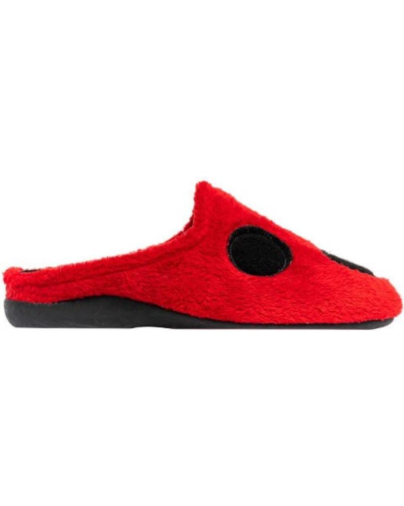 ZAPATILLAS DE CASA MARPEN MARIQUITA BICOLOR ROJO Y GRIS 48IV20 ROJO