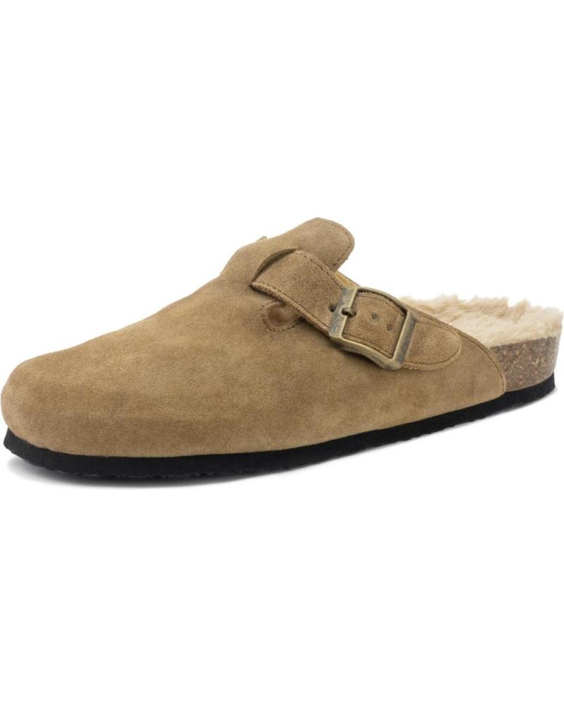 NATURAL WORLD CHIARA 7020U - ZUECO DE SERRAJE MOCA CON FORRO INTERIOR MOCA