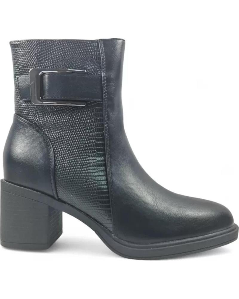 TIMBOS BOTÍN DE TACÓN MODELO 132073 NEGRO NEGRO