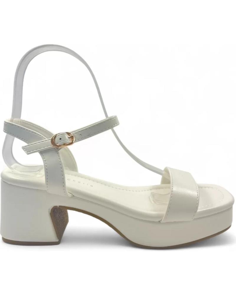 SANDALIA DE TACÓN TIMBOS 131549 BLANCO PARA NOVIA BLANCO