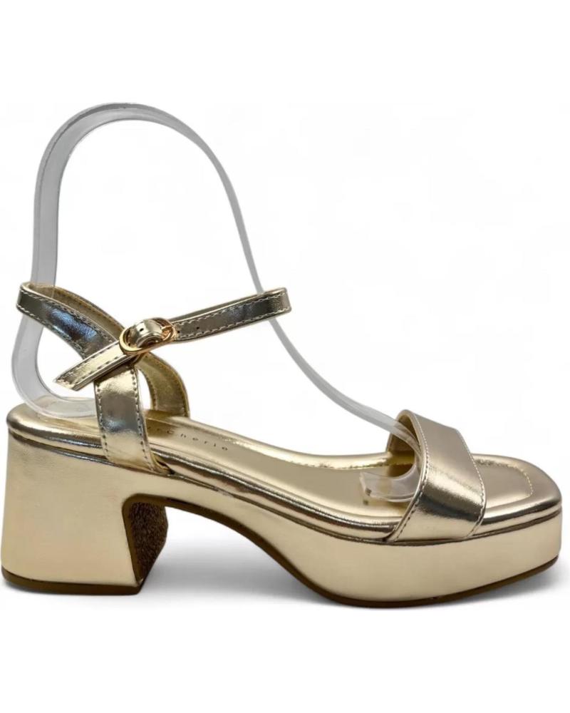 TIMBOS SANDALIA DE TACÓN FIESTA DORADA 131547 AMARILLO