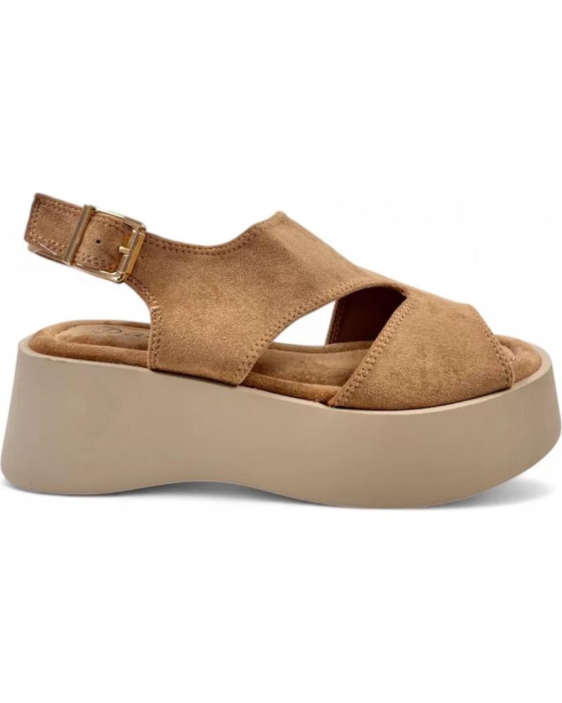 TIMBOS SANDALIA PLATAFORMA CAMEL 131414 MARRóN