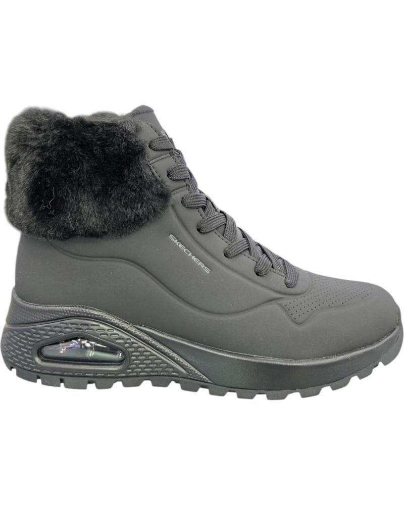 SKECHERS BOTÍN UNO RUGGED-FALL AIR 167274-BBK NEGRO NEGRO