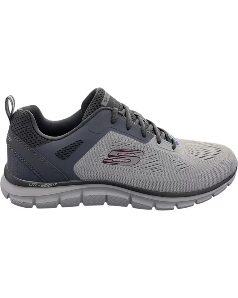Skechers Track Broarder 232698 Memory Foam Zapatillas Deportivas Grises Gycc
