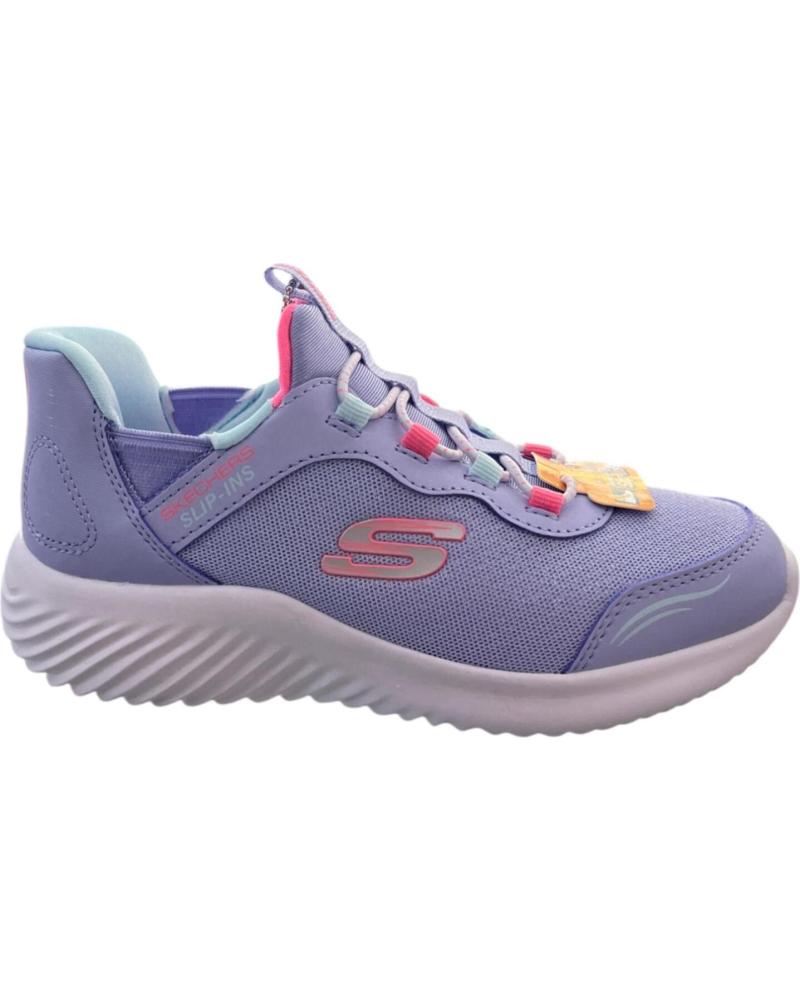 ZAPATILLAS SKECHERS SLIP-INS BOUNDER SIMPLE CUTE LAVANDA 303585L-LAV PARA NIÑA MORADO