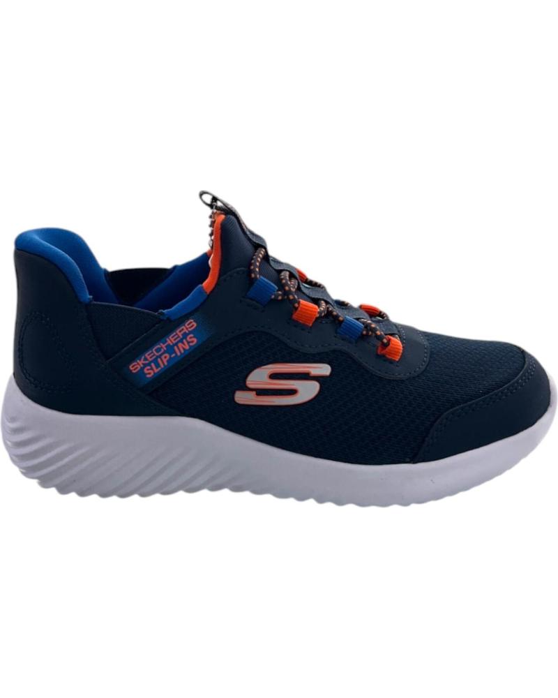 SKECHERS SLIP-INS BOUNDER BRISK-BURST ZAPATILLAS DEPORTIVAS PARA NIÑOS AZUL
