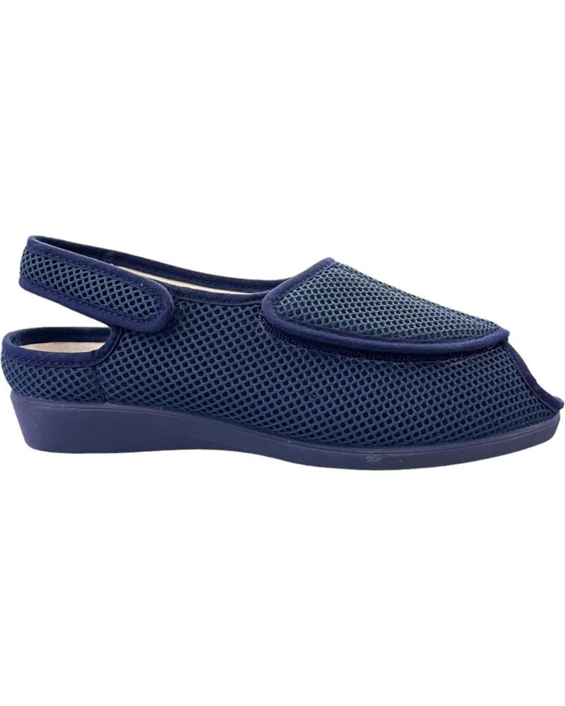 SANDALIA D`CUTILLAS DOCTOR CUTILLAS 10211 MARINO DE LONA CON CIERRE VELCRO Y PLANTILLA EXTRAÍBLE MARINO