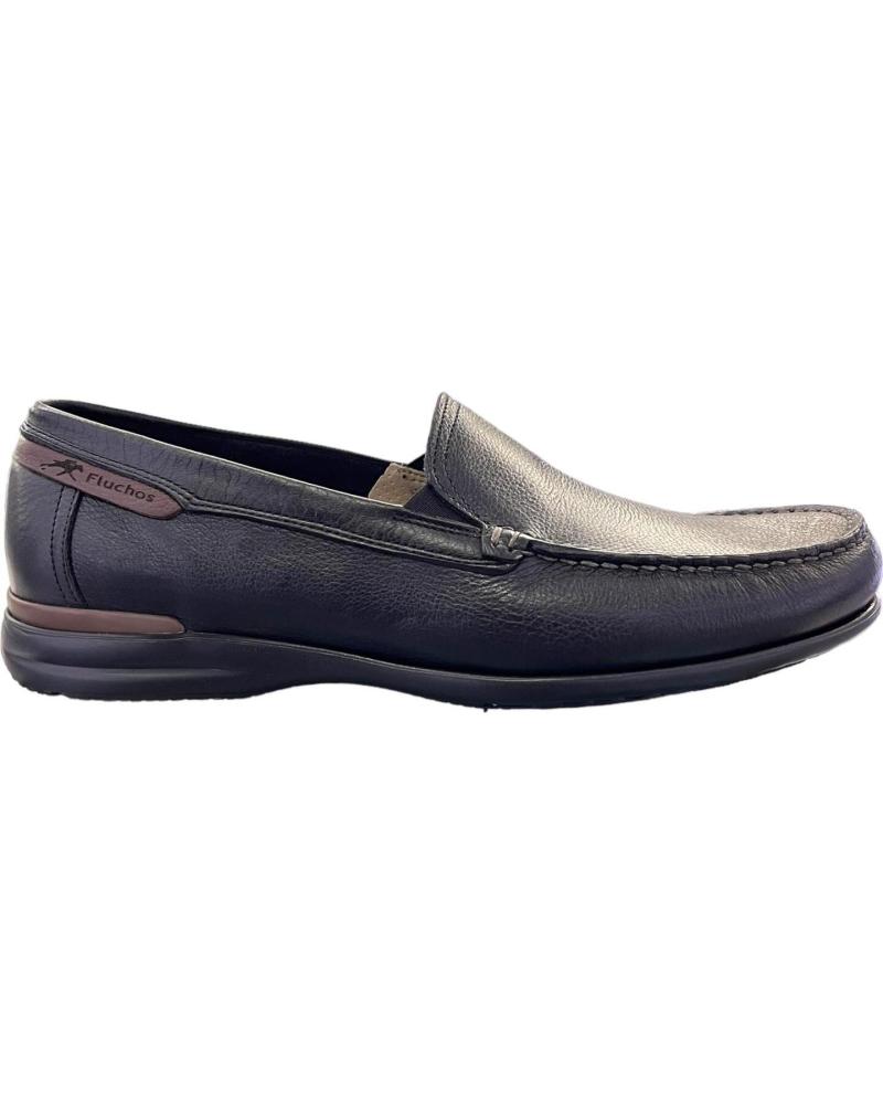 FLUCHOS MOCASINES DE PIEL ORION 8682 NEGRO NEGRO