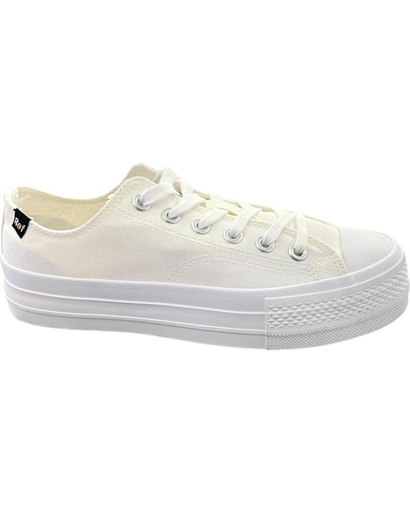 ZAPATILLAS DE LONA PLATAFORMA REFRESH 171705 BLANCO