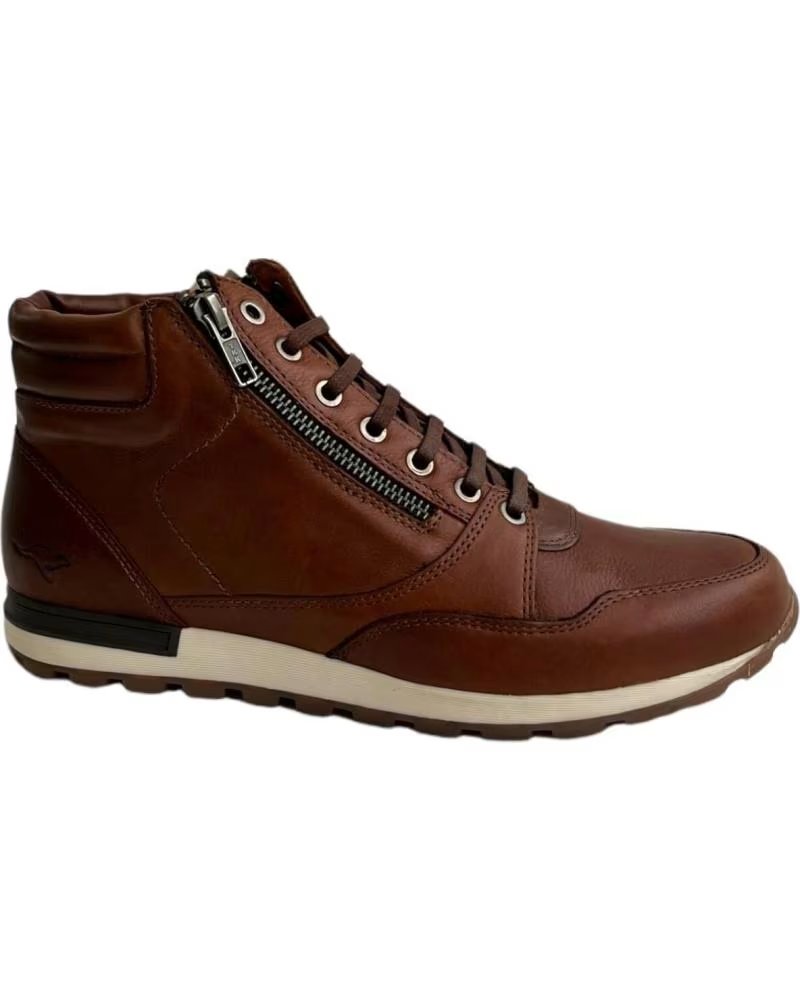 Kangaroos Botines 462 de Piel Marrón para Hombre Piel Cueropiel Cuero
