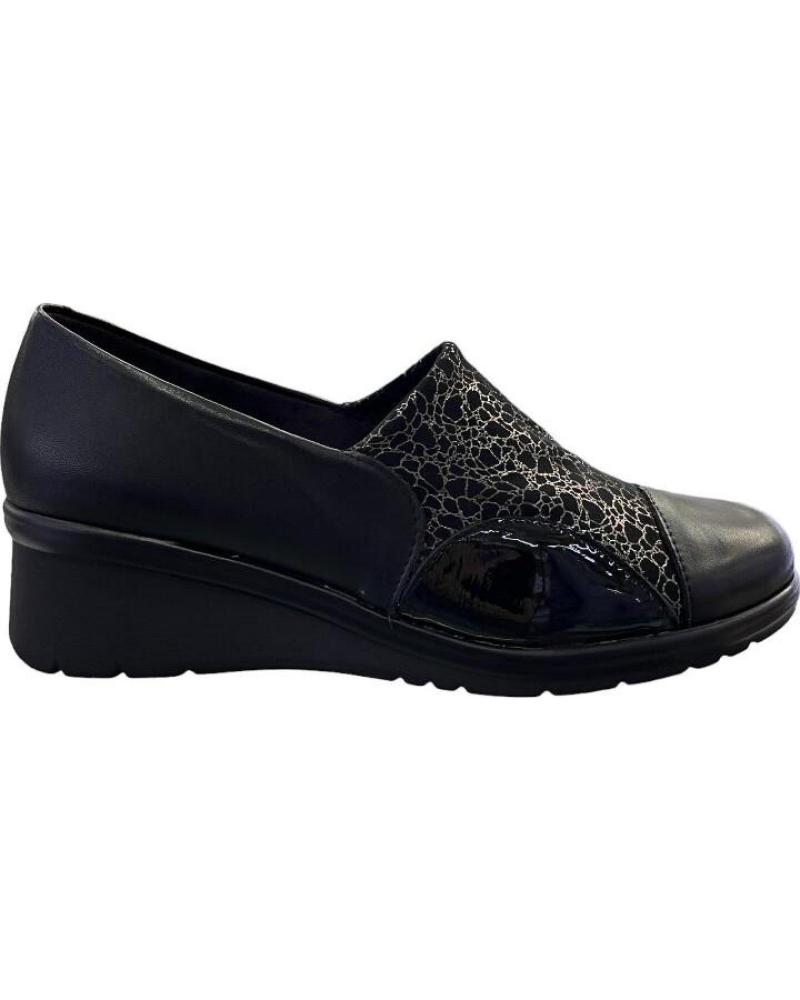 PITILLOS MOCASINES 5322 DE PIEL Y LICRA NEGROS NEGRO
