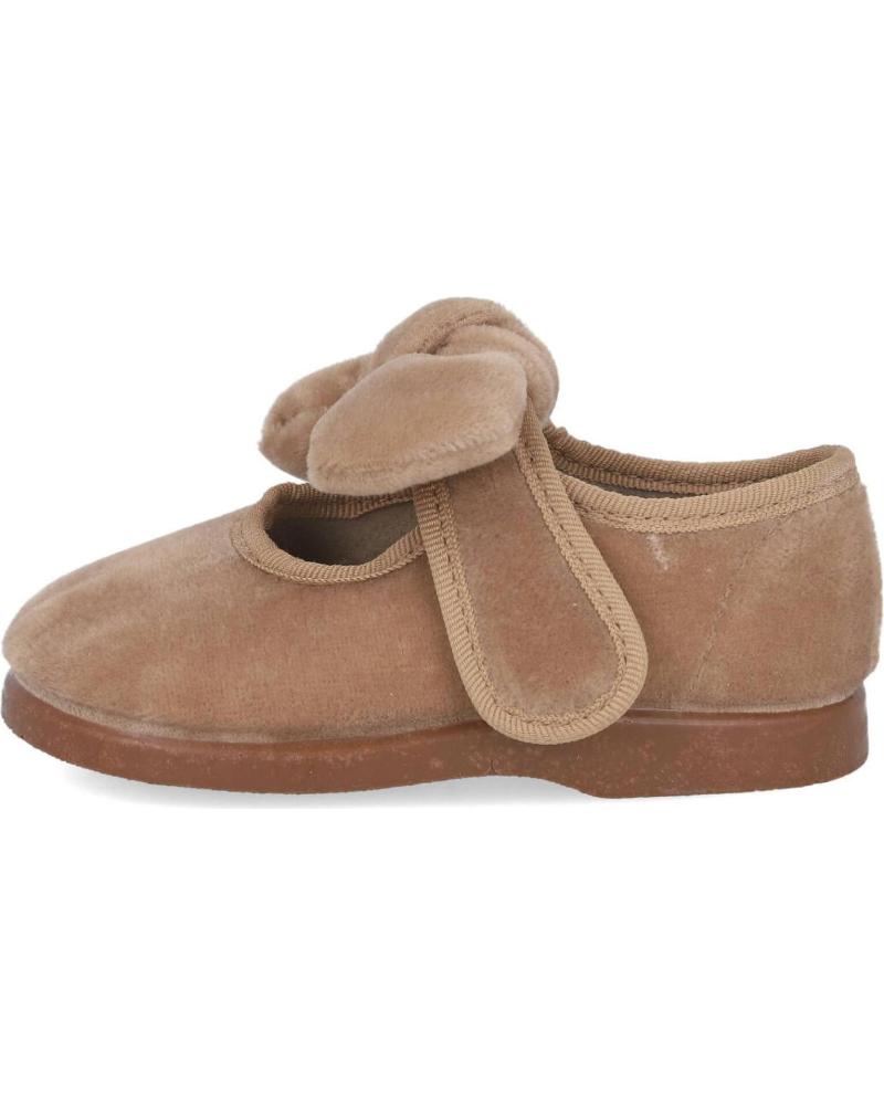 MERCEDITAS BUBBLE BOBBLE 155-10 DE TERCIOPELO CON LAZO COLOR CANELA CANELA