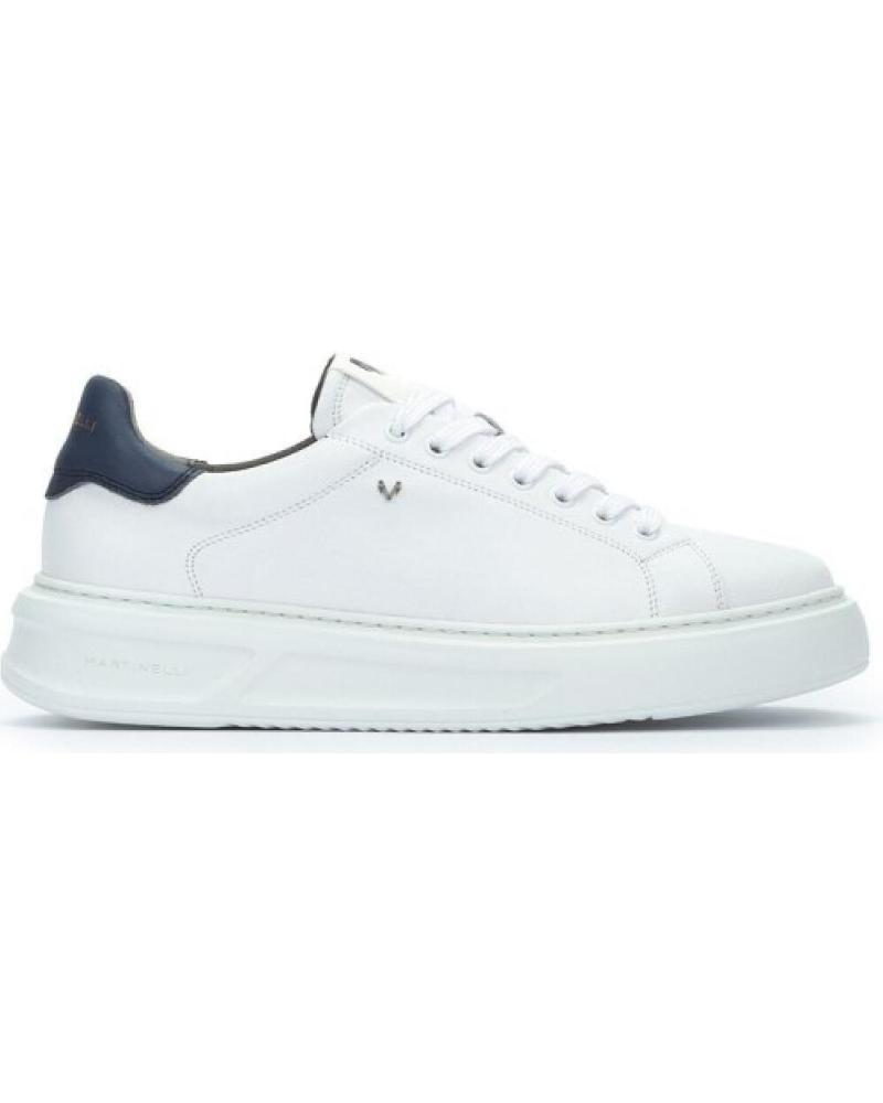 ZAPATILLAS MARTINELLI SULLIVAN 1736 BLANCAS DE PIEL PARA HOMBRE BLANCO