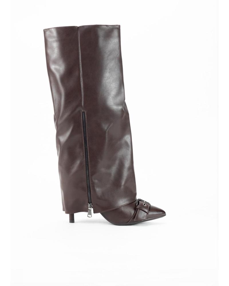 BOTAS DE TACÓN BAJO KESLEM 9386 MARRÓN MARRON