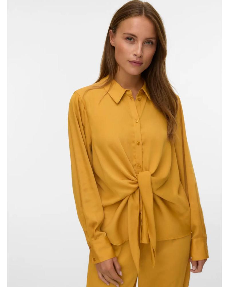 VERO MODA CAMISA MUJER SATINADA 10331702 AMARILLO