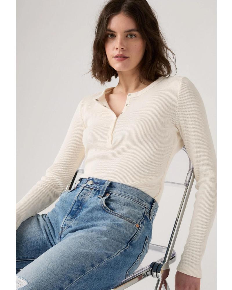 LEVIS CAMISETA MUJER PUNTO WAFFLE DRY GOODS 003PY0000 BEIGE