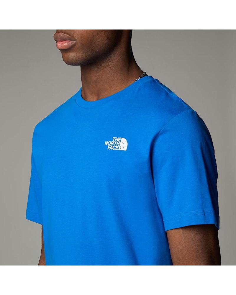 THE NORTH FACE CAMISETA DE MANGA CORTA AZUL CON LOGO FRONTAL AZUL