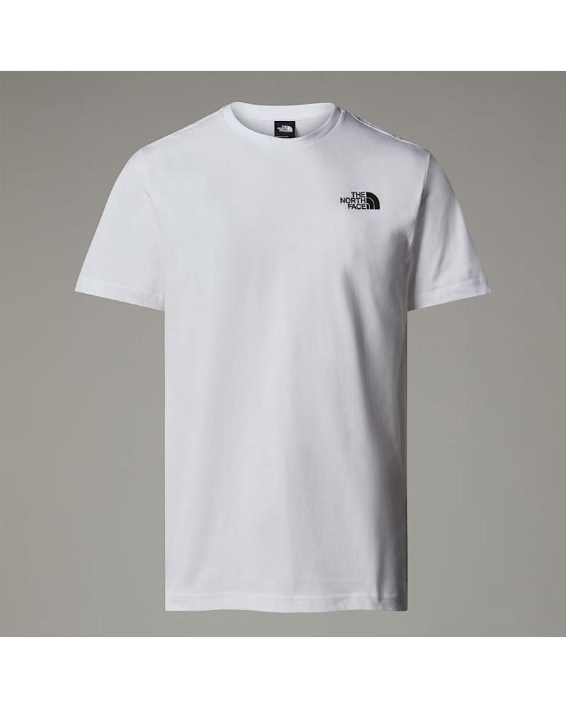 THE NORTH FACE CAMISETA DE MANGA CORTA BLANCA CON LOGO BLANCO