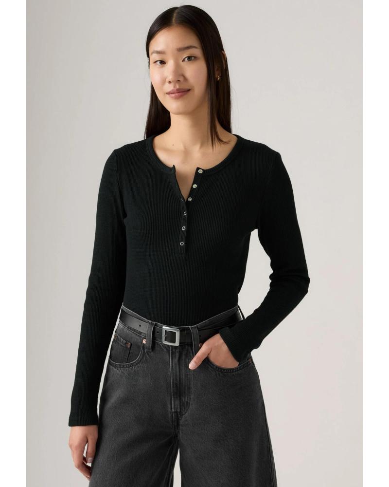 CAMISETA MANGA LARGA LEVIS DRY GOODS 003PY0001 NEGRA NEGRO