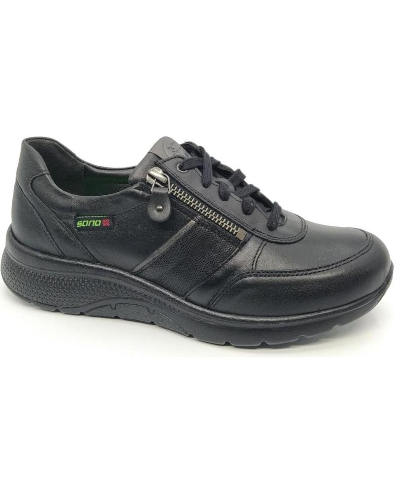 MEPHISTO ZAPATILLAS DEPORTIVAS CASUAL SANO IZAE NEGRO CON CREMALLERA NEGRO