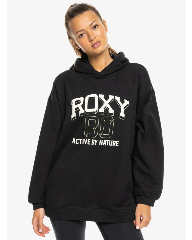 SUDADERA CON CAPUCHA ROXY ESSENTIAL ENERGY ERJFT04862 NEGRA NEGRO
